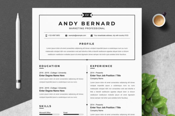 Download CV Resume Template with Photo - Resume template Collection