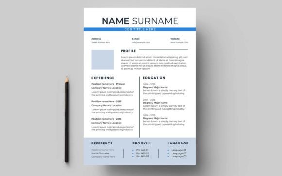 Download Minimalist Resume Template with Clean - Resume template Collection